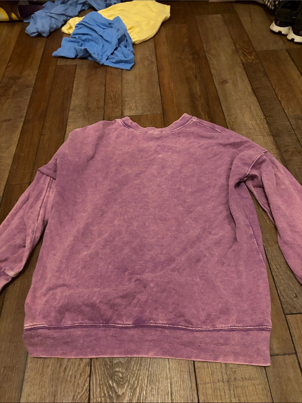 Zenana Outfitters Purple Pullover Sweatshirt